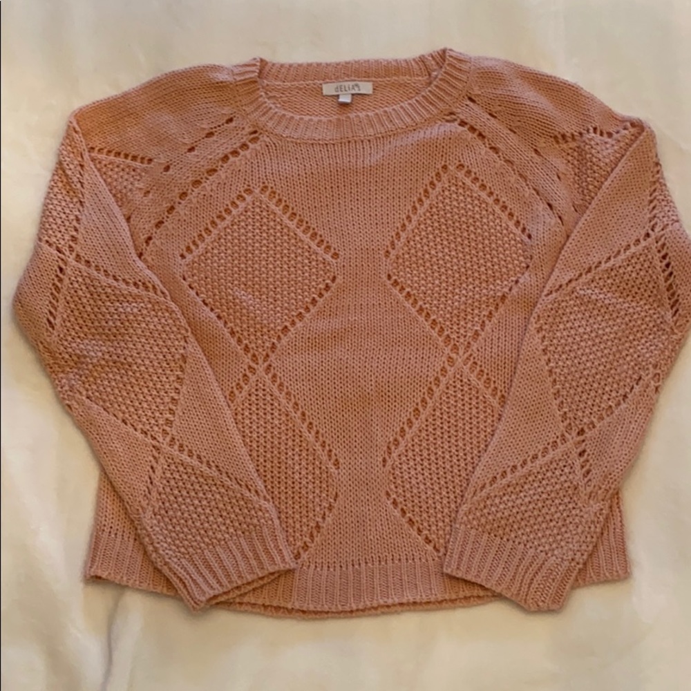 Light Pink Crew Neck Sweater